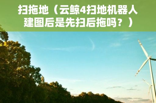 扫拖地（云鲸4扫地机器人建图后是先扫后拖吗？）