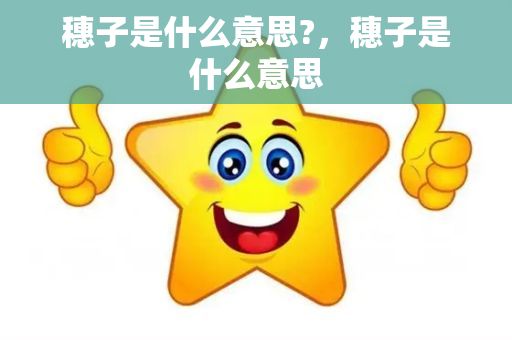 穗子是什么意思?，穗子是什么意思