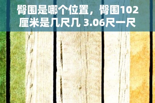 臀围是哪个位置，臀围102厘米是几尺几 3.06尺一尺等于33.33厘米